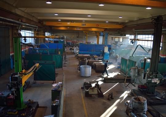 View on Gotti plant: welding area